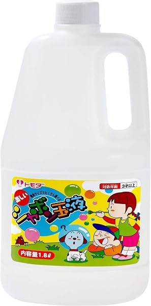 友田商会(Tomoda Shokai)トモダ しゃぼん玉 1800ml 日本製 大容量 シャボン玉液 補充液 - 1