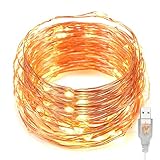 Kohree USB LED フェアリーキラキラ星ストリングライト イルミネーション 銅線ワイヤー 電飾 クリスマス　結婚式