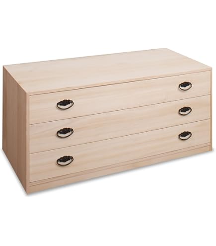 Amazon | 桐タンス引戸＋引出3杯 桐天然木 日本製 HI-0026