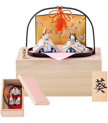 Amazon | 遊プラン たもと円びな 小黒三郎 組み木 雛人形 お雛様