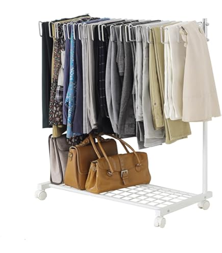 Amazon.co.jp: 高さ伸縮スラックスハンガー（スイング式）スリム2段 (2