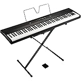 KORG(コルグ) 電子ピアノ 88鍵盤 Liano L1SP 薄さ7ｃｍ 6kgの軽量ボディ 弾きやすいライトタッチ鍵盤 スタンドとペダルが付属 ブラック
