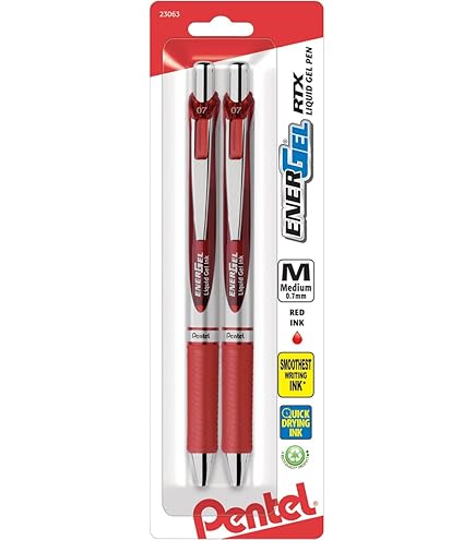 Uni-ball Signo UM-153 Gel-Tintenstift – 2er Pack, Rot, 1,0 Mm, Pigmentierte Tinte, Wasserfest & Lichtecht