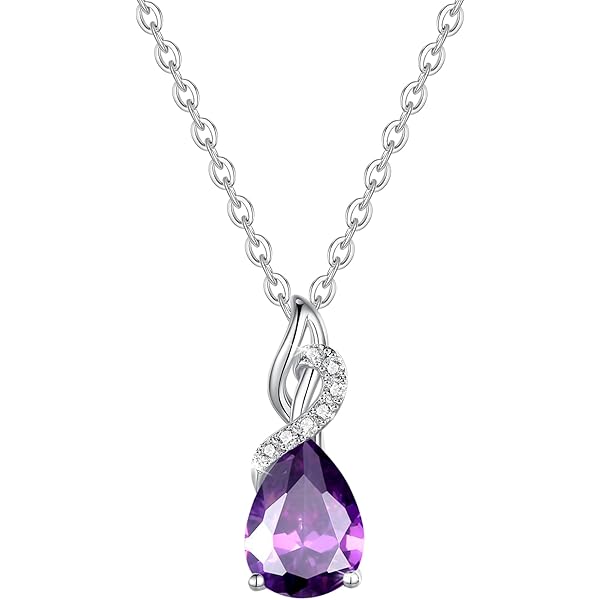 Amazon | ブルートパーズ ダイヤモンド ネックレス K10WG(10金