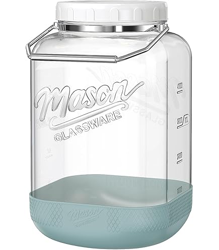 Amazon｜リビング ガラス保存瓶 ワイド 保存容器 6L ガラス