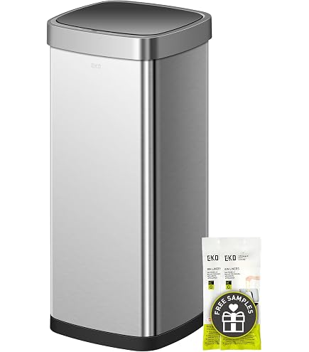 simplehuman 58 Liter / 15.3 Gallon Stainless Steel Touch-Free Dual