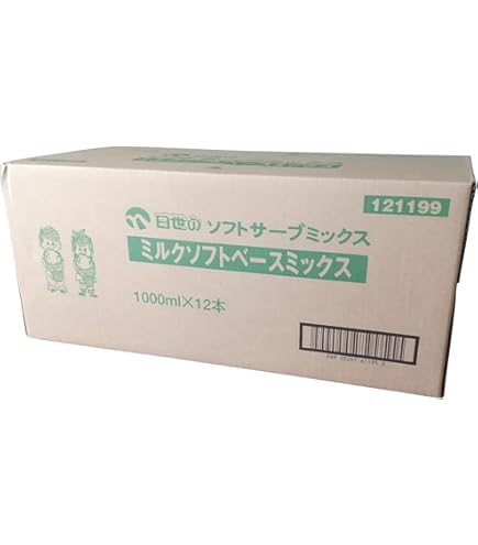 Amazon.co.jp: 日世 ソフトミックス 北海道メロン 1ℓ×12本 : 食品