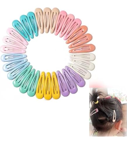 Amazon.co.jp: ヘアピン 子供 100個セット パッチンピン スナップヘア