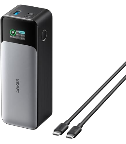 ①Anker Prime Power Bank 12000mAh 130W Anker Prime Power Bank, 12,000 mAh 2-Port Portable Charger