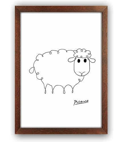 ピカソ Ceci est mon cœur マット付き額絵　額装品 50X75cm 家具・インテリア ピカソ マット付き額絵ceci est mon