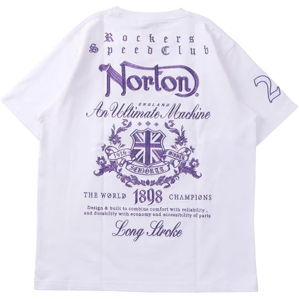 ノートン チェーン刺繍のある服 ノートン NORTON 服 半袖 Tシャツ 262N1014B ブリスター ジャカード ラメ 刺繍 キーネック T 刺繍 ロゴ アメカジ バイカー メンズ K-Aiya - 通販 - Yahoo ショッピング