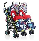 【日本正規品1年保証付】コサット Cosatto Supa Dupa 横型ツイン ベビーカー スパドゥパ ピクセル (0ヶ月 ~ 3才頃まで)」 (グリーン)