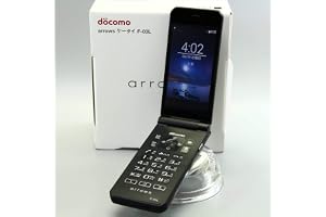 富士通 docomo arrows ケータイ F-03L ブラック 白ロム 本体