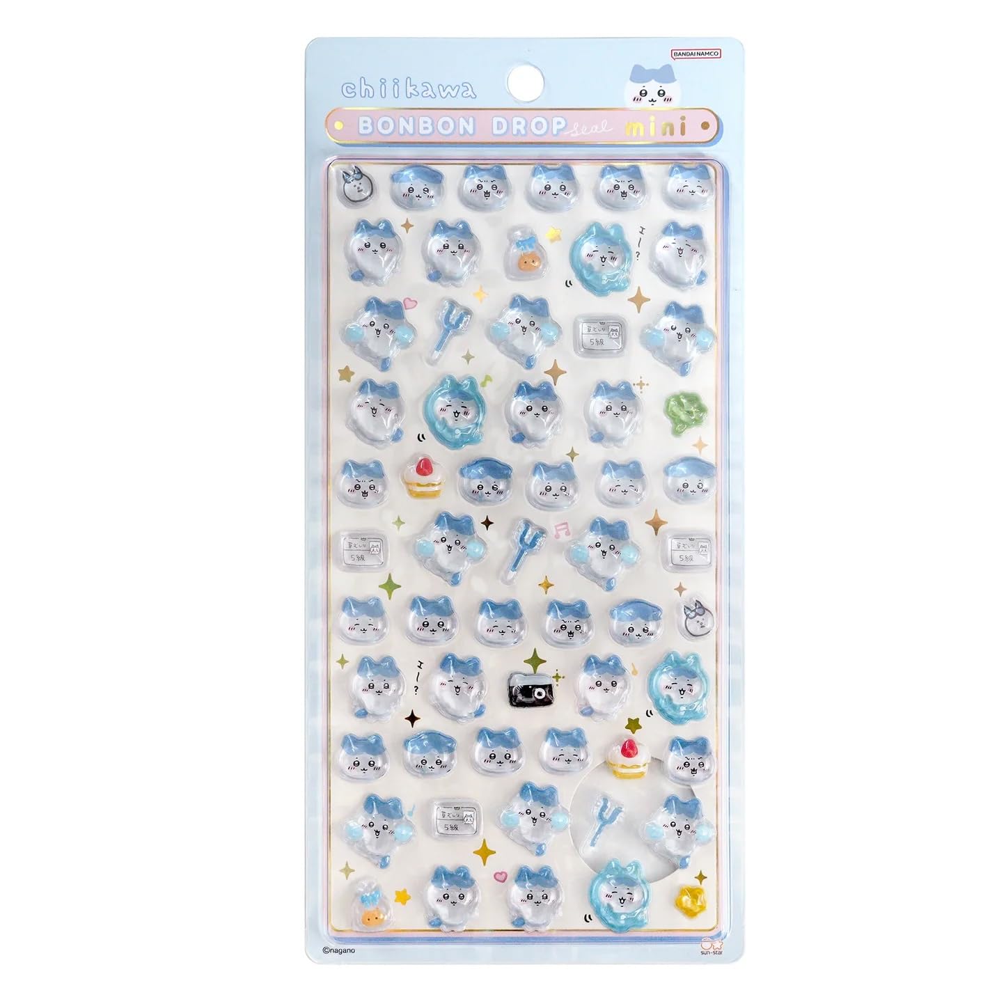 サンスター文具 ちいかわ ボンボンドロップシールmini ハチワレ S8819300