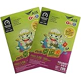 お得な2枚セット！【AIS】タイ プリペイドSIM 8日間 データ通信無制限 100分無料通話つき