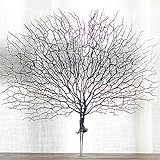 ADSRO人工コーラル、シミュレーションPeacock fan-shaped Driedのプラスチック植物コーラルブランチホームキッチンガーデンオフィス装飾Not Includingボトル 43x51
