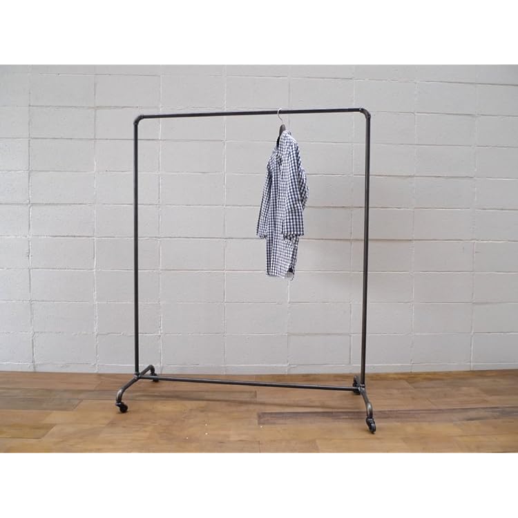 W STANDARD インダストリアル アイアンハンガーラック スチール製 HR06