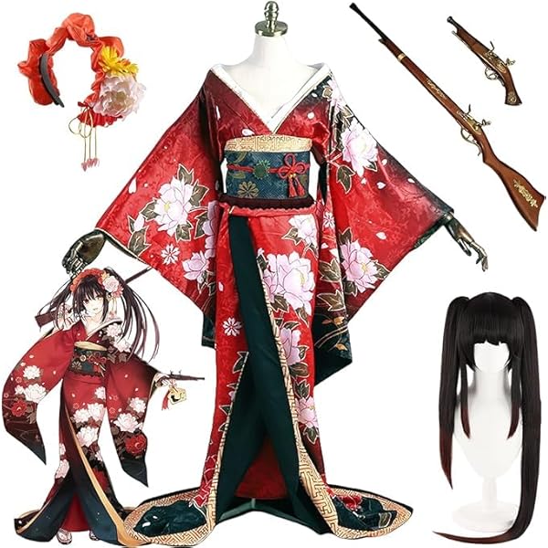 Amazon.co.jp: [YAORUI] 時崎狂三 コスプレ衣装 ウィッグ/道具の