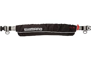 シマノ(SHIMANO) ライフジャケット 釣り 大人用 ラフトエアジャケット ウエストベルトタイプ 桜マーク 国土交通省認定品 自動膨脹式 VF-052K