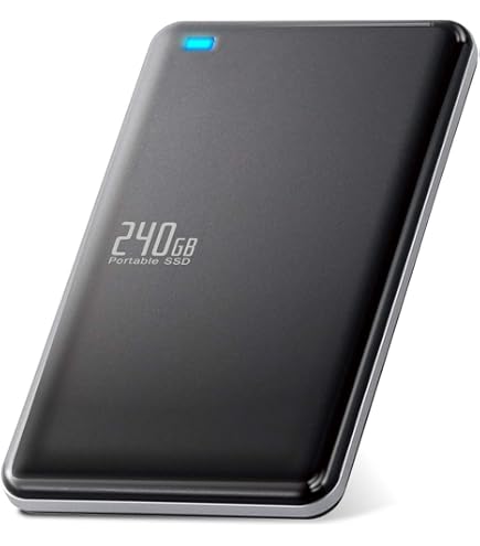 Amazon | SSD-PG240U3-BA [USB3.1(Gen1) ポータブルSSD 240GB ブラック 