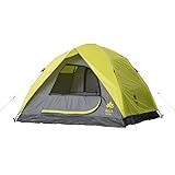 LOGOS Rosy Q-TOP Tent Medium Sandglo, For 2 - 3 People, Half Fly Type, Includes Carry Bag