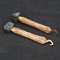 薪トング,ペグハンマー ペグハンマー 軽量 小型 ストラップ付き ペグ抜き ペグ打ち 金槌