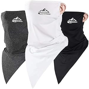 Nesseo フェイスマスク ネックカバー ネックガード フェイスガード バンダナ フェイスカバー 冷感 UPF50+ 日焼け防止 夏 男女兼用 多機能