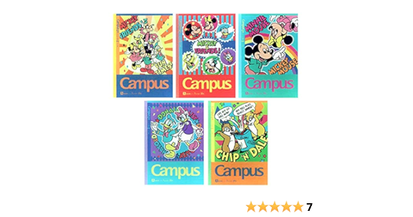 サンスター文具 キャンパスノート ディズニー ミッキーフレンズ ドット A罫 5冊 予約販売 サンスター文具 キャンパスノート ディズニー ミッキーフレンズ ドット A罫 5冊 予約販売