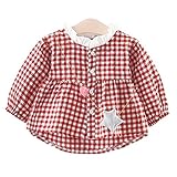 YY-Natuhi ベビー服 子供服 女の子 ブラウス tシャツ 長袖 チェック柄 トップス おしゃれ かわいい キッズ服 シャツ お出かけ 通園 入園式 入学式 発表会 春 プリンセス 新生児 (9