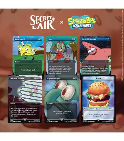 Magic the Gathering Secret Lair x Spongebob Squarepants: Internet