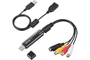 バッファロー ビデオ VHS 8mm ダビング パソコン取り込み 編集 DVD作成 USB2.0 アナログ ビデオキャプチャー PC-SDVD/U2G2