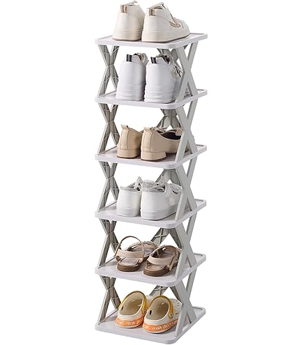 Amazon｜シューズラック大容量 靴収納 靴棚 バッグ収納 本棚 360°回転