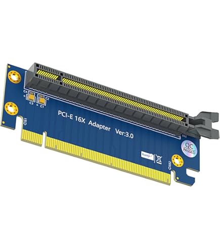 Amazon.co.jp: PCI-Express 16xライザーカード90度直角4cmアダプタ
