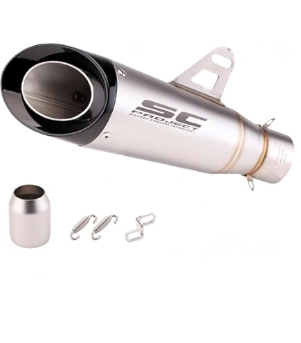 Amazon | バイクサイレンサー スリップオンマフラー 汎用 φ50.8mm 長さ