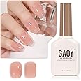 GAOY Gel Nail Sheer Color Gel Jelly, Natural Pink, Transparent Feel, 1301 Solid Color, 0.6 fl oz (16 ml), UV-LED Compatible, Polish Type, Self Nail