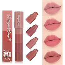 【値段下げました】使いかけのリップクリーム Amazon | 4-in-1 口紅の色が変わるリップクリーム、4 色、長持ち