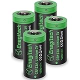 Enegitech CR123Aリチウム電池 123A 3Vバッテリー 1600mAh キュリオロック カメラ ビデオ 懐中電灯用 非充電式 (CR123A 4個)