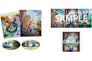【Amazon.co.jp限定】ズートピア２　ブルーレイ ＋ ＤＶＤ セット コンプリート・ケース付き　オリジナルA4ポスター3枚セット付コレクション（オリジナル特典：アクリルコースター付き）（Amazon.co.jp限定”ズートピア２”仕様 配送B