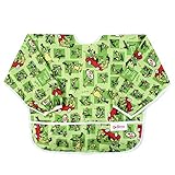 Sleeved Bib Dr Seuss Green Eggs by Bumkins