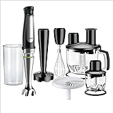 Braun Household MultiQuick 7 Hand Blender MQ7087X, Black, Hand Blender, Food Processor, Mixer, Juicer, ActiveBlade System, Ea