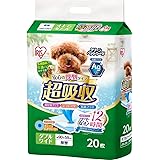 アイリスオーヤマ ペットシーツ 厚型 超吸収 抗菌 消臭 中型犬・大型犬 12時間交換不要 ダブルワイド 20枚入