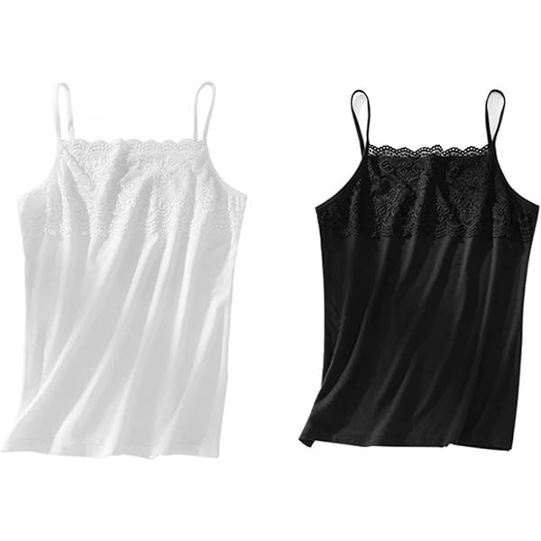 Amazon | [フレイ アイディー] レーストリムサテンスリップ