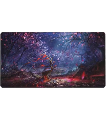 Amazon | MTG プレイマット 黒と白 TCG プレイマット ボード