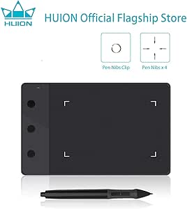 Amazon Co Jp Huion ペンタブレット H4 Osu用 4 2インチ シグナチュアボード ブラック パソコン 周辺機器