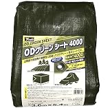 ユタカメイク #4000 特厚手ODグリーンシート 3.6m×5.4m OGS-411 防水 お花見 レジャーシート グランドシート