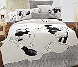 Norson Mickey Minnie Mouse Cartoon Bedding Set Cotton Bed Sheet Duvet Cover Set Kids Bedding Childre