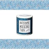 ニトムズ デコルファ (decolfa) インテリア マスキングテープ フラワー/ブルー キレイにはがせる 幅5cm×長さ8m M3610