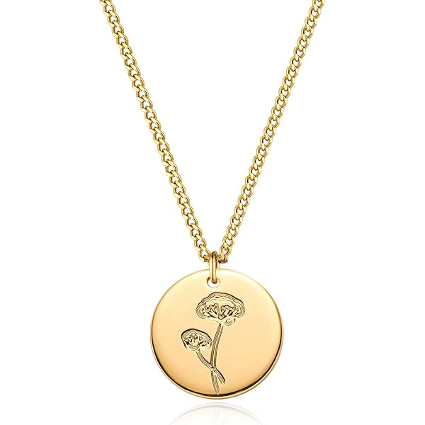 Dreuyet Lightning Bolt Necklace For Men Women Titanium Steel Punk...