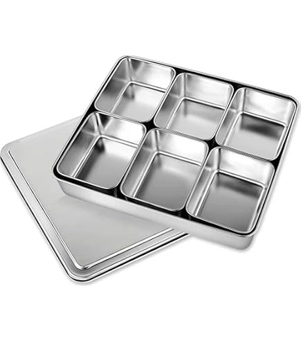 Amazon｜BAOSHISHAN 角型キッチンポット 6ヶ入 多段式 調味料入れ