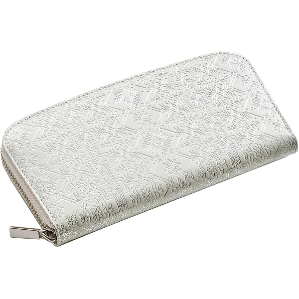 Amazon | [友禅文庫] 日本製 本革 手染め 文庫革 L字ファスナー 長財布
